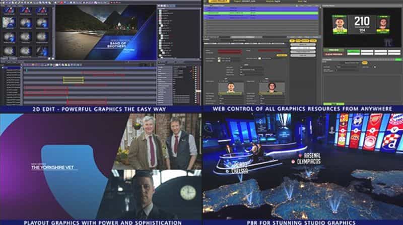 RT Software, grafica in onda