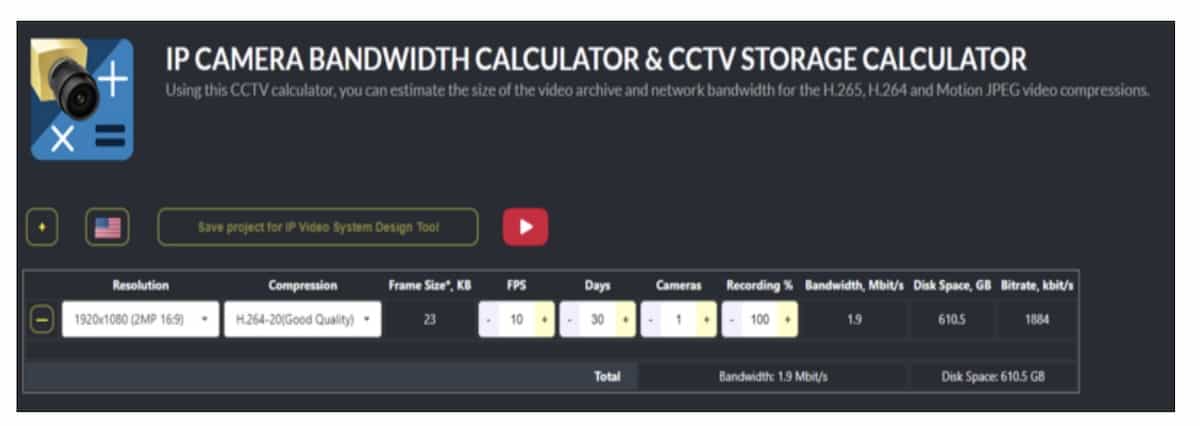 BeldenIPCameraCalculator