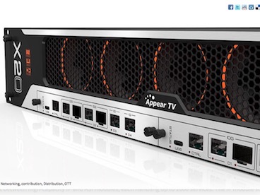 Appear tv: la piattaforma encoder X consuma 35 W per codificare un canale 4K live su HEVC