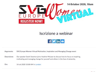 SVG Europe Women, dedicato alle donne: "Come concentrarsi sull'ispirazione, la motivazione e la gestione del cambiamento..." 